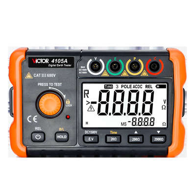 VICTOR 4105A Groundin Resistance tester digitale aardmeter Isolatie Resistance meter
