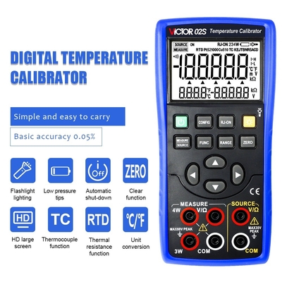 RTD-kalibrator Thermocouple Multifunctionele proceskalibrator Temperatuurkalibrator Tc en RTD-kalibrator