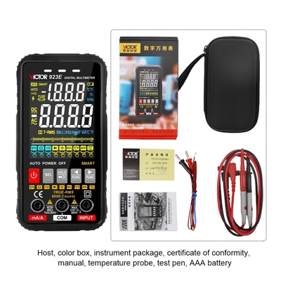 VICTOR 923E Digitale multimeter met kleurrijk scherm Smart Auto range multimeter