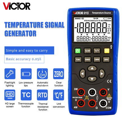 VICTOR 01S Temperatuursignaalgenerator Temperatuurbronproceskalibrator multimeter