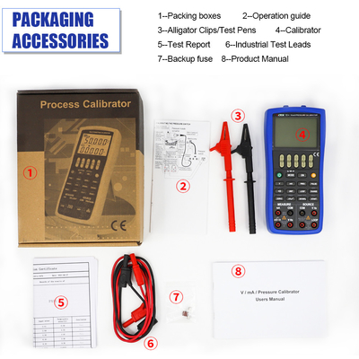 VICTOR15+ Multifunctioneel proceskalibrator Handheld accu bediend instrument voor het meten en opvragen van parameters met drukkalibratie