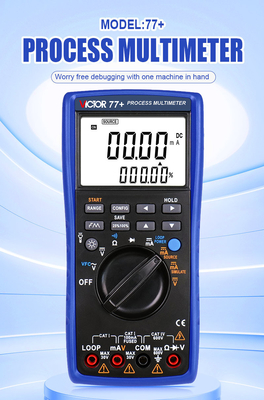 20mA Signal Output 24V Victor 77+ Procesmeter 2 In 1 Digitale Multimeter