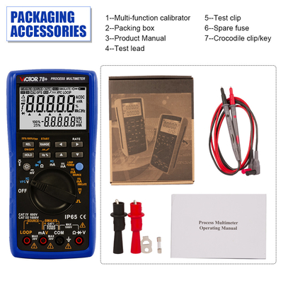 VICTOR 78+ Nieuw product Process Multimeter DCV 1000v ACV VFC Resistance Continuity Digitale Multimeter