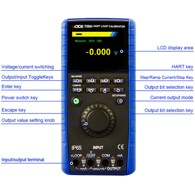 IP65 het Materiaal HART Communication Loop Calibrator van de thermokoppelkaliberbepaling